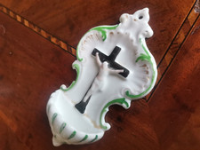 ANTICA ACQUASANTIERA IN MARMO, MANIFATTURA ITALIANA, INIZIO XX SECOLO