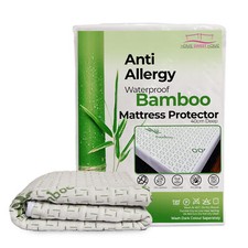 Luxury Bamboo Mattress Protector Waterproof Mattress Protector 40CM Deep Pocket