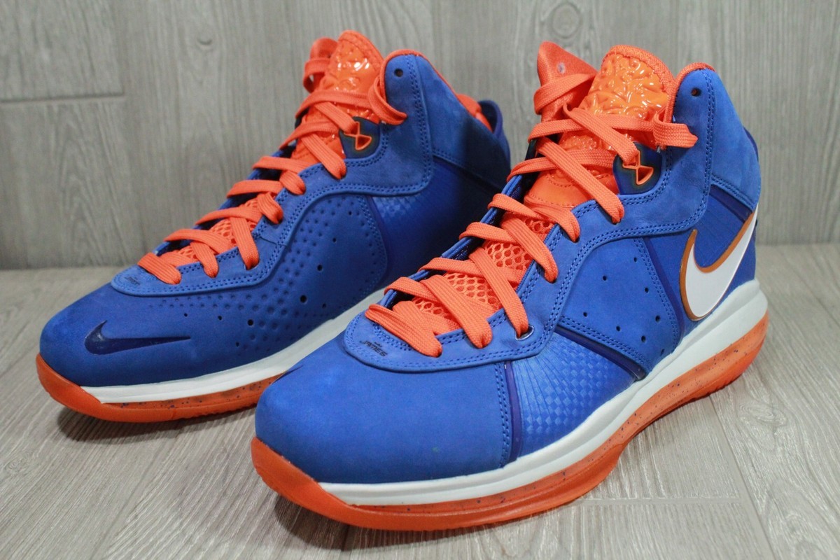 Nike LeBron VIII 8 QS HWC Hardwood Classics Blue Orange CV1750-400