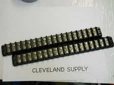 MARATHON 18 POLE TERMINAL BLOCKS 1/2" CENTERS (SET OF 2) NEW NO BOX