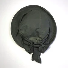 Sleepy Hollow x J.Crew Made in England Green Waxed Cotton Bow Detail Hat Derby