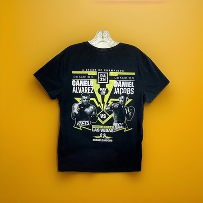 2019 Canelo Álvarez VS Daniel Jacobs T Shirt Black Medium DAZN Boxing Fight