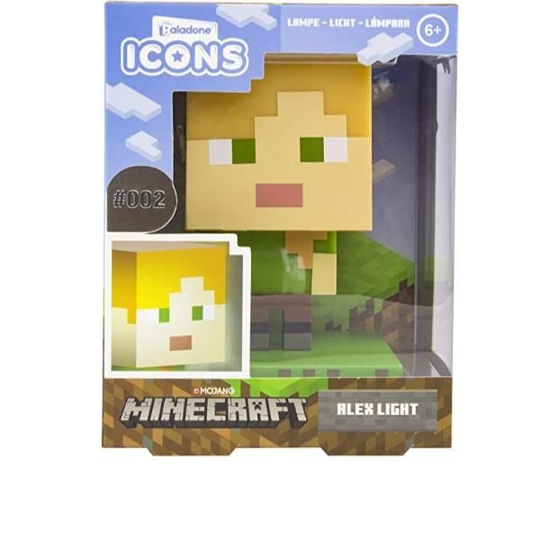 Paladone Alex Icon Light BDP Minecraft | LED Portatile 11cm