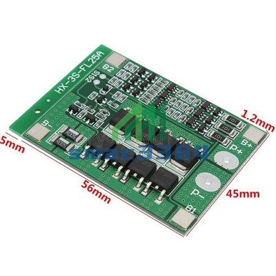 3S 11.1V 12.6V Li-ion Lithium Cell 25A 18650   Protection BMS PCB Board *yt