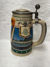 Michelob PGA Tour Sawgrass 17th Hole Lidded Beer Stein 1996 Ceramarte Brazil