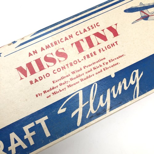 1940’s MODELCRAFT MODELS "MISS TINY" FOR R/C OR FREEFLIGHT 46” Spannweite IN BOX - Bild 8 von 23