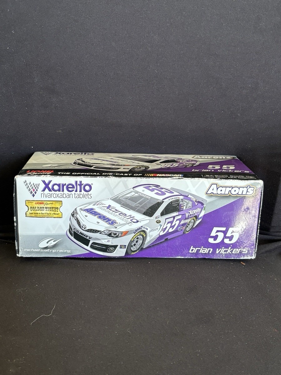 Brian Vickers 55 Xarelto Aarons 2014 Toyota Camry 1:24 NASCAR