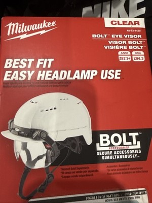 Milwaukee 48-73-1410 Bolt Eye Visor Clear Brand New Sealed Box