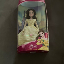 Disney Princess Belle 12in Porcelain Keepsake Doll Brass Key 2003 MPN 1011