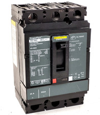 HDL36025 Square D 25 Amp 600 Volt Circuit Breaker - Next Day Option