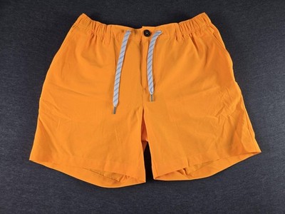 Chubbies Everywear Shorts Mens Large Neon Orange Chino Festival