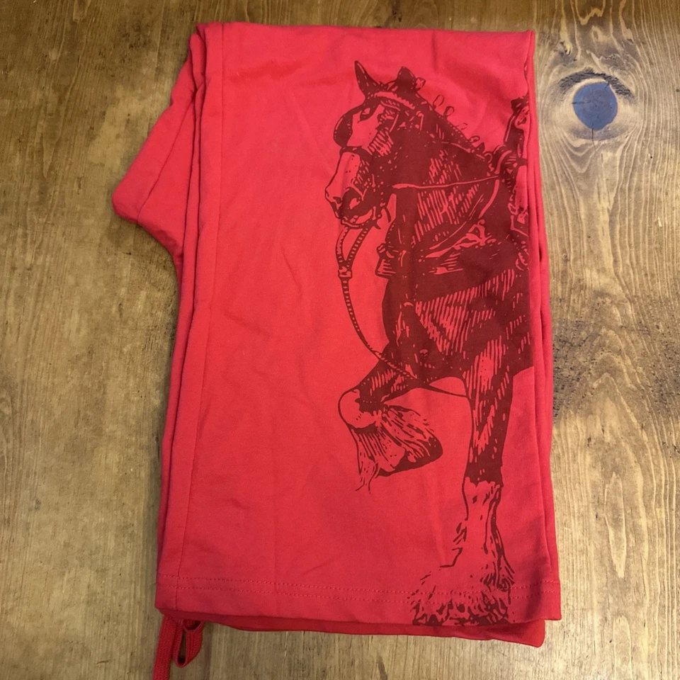 Pantalones para mujer Budweiser Clydesdale gráficos de felpa francesa pierna ancha XL (16-18) Foto 3 de 4