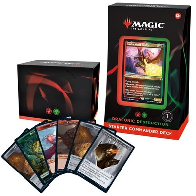 Magic: The Gathering Starter Commander Deck   Draconic Compact, Multicolor 