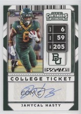 2020 Panini Contenders Draft Picks College Ticket Jamycal Hasty #245 Auto 1hq8
