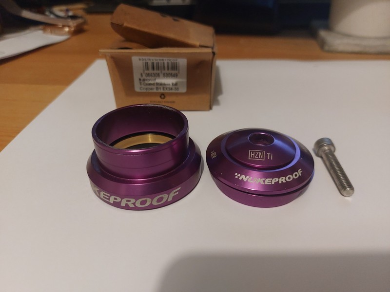 Nukeproof Horizon PURPLE ZS44-28.6 1-1/8th Titanium Headset NEW