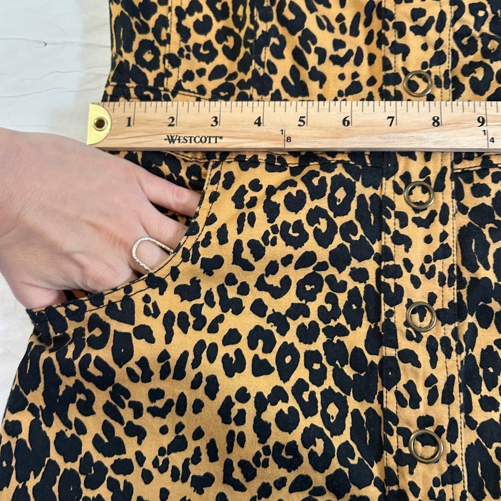 Younique Leopard Print Strapless Mini Dress Tan B… - image 8