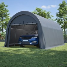 12x20 Heavy Duty Steel Dome Carport Enclosed Car Tent Portable Garage Shelter 12x20 Heavy Duty Steel Dome Carport Enclosed Car Tent Portable Garage Shelter