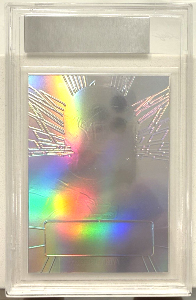 2022 Leaf Valiant Football Platinum Blue Proof Auto 1/1 Kayvon Thibodeaux view 2