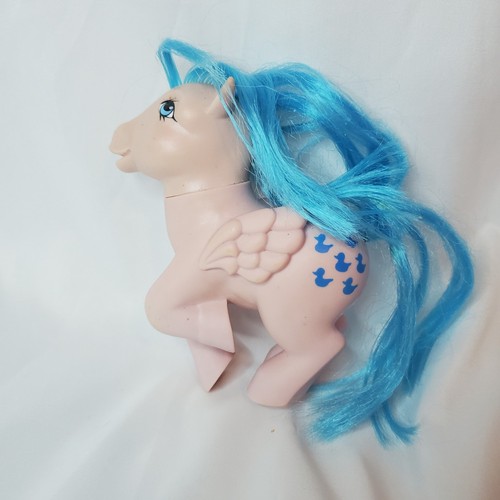 Vintage 1983 G1 MY LITTLE PONY PEGASUS SPRINKLES Blue Ducks Hasbro W/ Comb - Bild 2 von 6