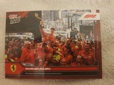 2024 Topps Now F1 #19 CHARLES LECLERC FERRARI WINS MONACO