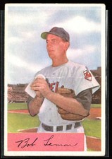 Bob Lemon 1954 Bowman #196 Cleveland Indians