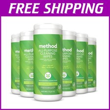 Multi-Surface Cleaning Wipes, Lime Sea Salt Scent, 30ct x 6