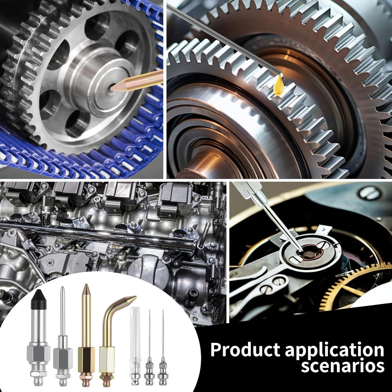 7PCS Grease Gun Accessory Kit，Including 3 Needle Nozzles 1 Needle... 