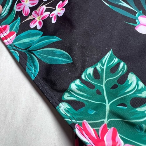 Costume da bagno unico Ekouaer floreale increspato taglia XXL - Foto 7 di 7