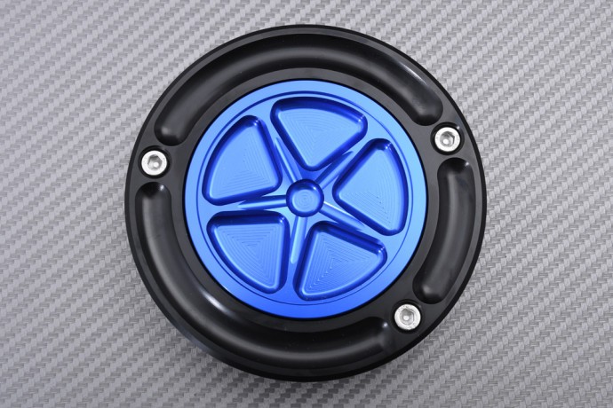 Bouchon réservoir essence bleu sans clé pour moto Kawasaki ZX6R 2007 2008