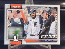 2026 Topps Series 1 Celebration #209 Riley Greene DUGOUT PEEKS Variation SSP