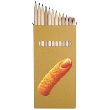12 x 'Funny Fish Finger' Long 178mm Coloured Pencils / Pencil Set PE00073397 