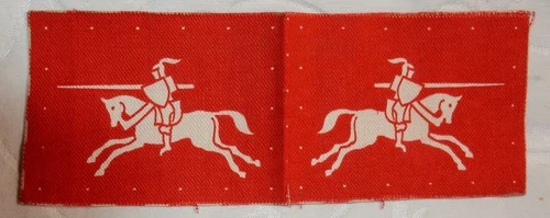 WW2 8 CORPS REGIMENT PRINTED FORMATION SIGN PAIR BADGE MILITARY PATCH ORIGINAL