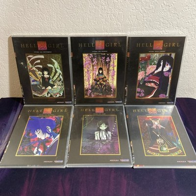 Hell Girl Complete Anime DVD Set Vol 1-6 Rare w/ Art Cards READ DESCRIPTION 