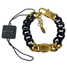 Bracciale BVLGARI Serpenti Forever Maxi Catena in Oro Nero GP Ex+