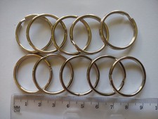 10 Split key rings split rings, clasp charm jump rings 