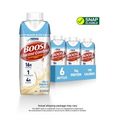Boost Glucose Control Nutritional Drink Protein Shakes Very Vanilla 8 Fl Oz 6 Boost Glucose Control Nutritional Drink Protein Shakes Very Vanilla 8 Fl Oz 6