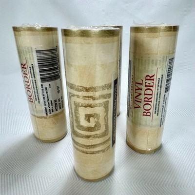 4 Rolls VTG Graham & Brown Vinyl Wallpaper Border Blackburn 90187 90s Y2K NOS