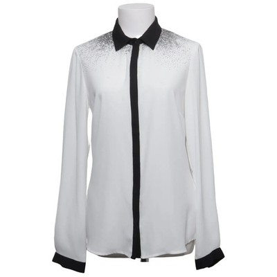 Malvin, Bluse, Größe: 38, Weiß/Schwarz, Polyester, Sonstiges, Damen #iYA