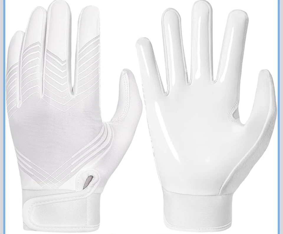 RIGWARL Football Gloves Receiver Gloves with Super Tacky Grip! NEW! Adult XL