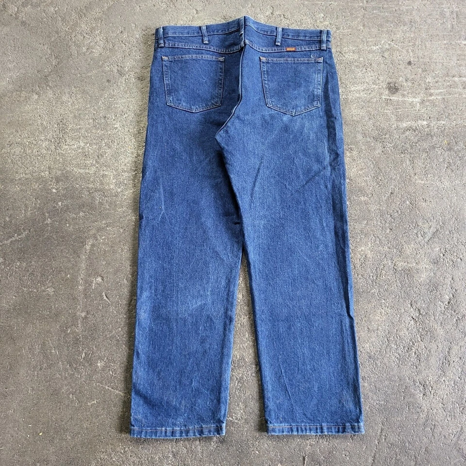 Rustler Jeans Men's Size 40x30 Blue Pants Cowboy Western Work Casual Dark Denim - Image 4 of 4