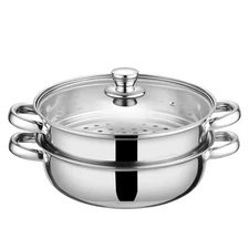 11-inch Stainless Steel Steamer Pot with Lid Multipurpose Steaming Cookware