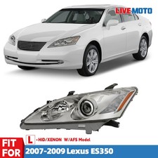 For 2007 2008 2009 Lexus Es350 Hidxenon Headlight W Afs Chrome Left Driver
