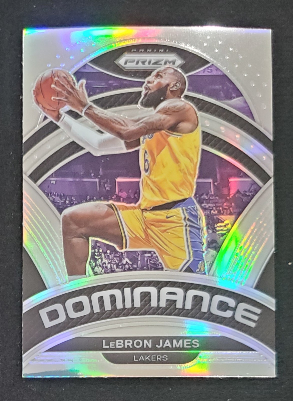LeBron James 2022 Panini Prizm #24 Dominance Silver Prizm Parallel