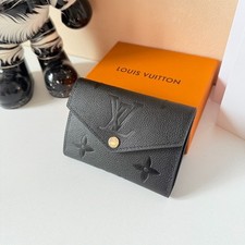 Louis Vuitton Victorine Wallet Monogram Empreinte Black Leather M41938