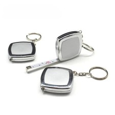 2m Mini Steel Tape Measure   Key Ring Pocket sized Compact  Portable