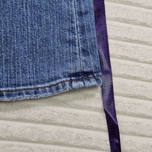 Lucky Brand Dungarees Jeans Womens 24 Blue Denim Flare leg Low Rise lil Maggie - Picture 14 of 14