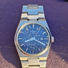 Tissot PRX Quartz 40mm Stainless Steel Bracelet Blue/Multicolour Dial Date