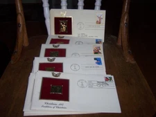 Lot of (22)  First Day of Issue 100th Anniversary 22k Gold Stamps