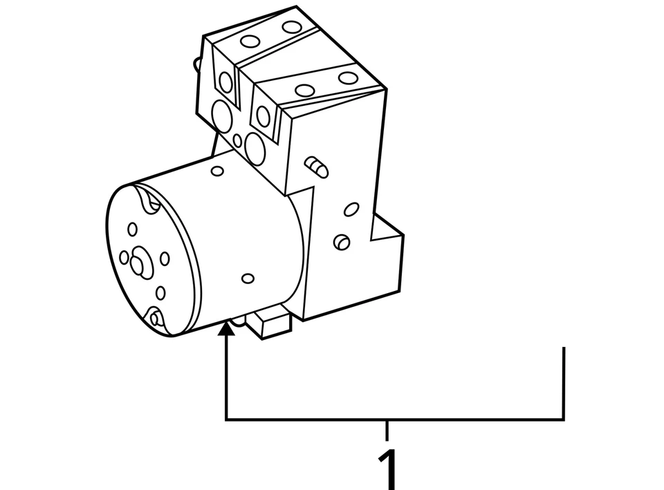 ABS Pump Anti-Lock Brake Part Assembly Fits 00-05 SATURN L SERIES 1899974 - Image 4 of 4