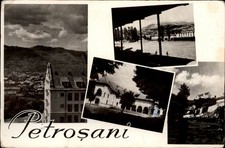 RPPC Petrosani Romania vintage postcard s501